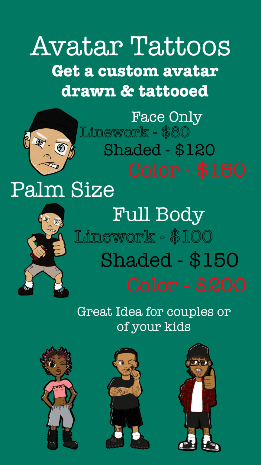 Custom Avatar Tattoos